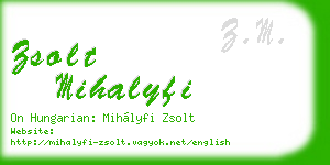 zsolt mihalyfi business card